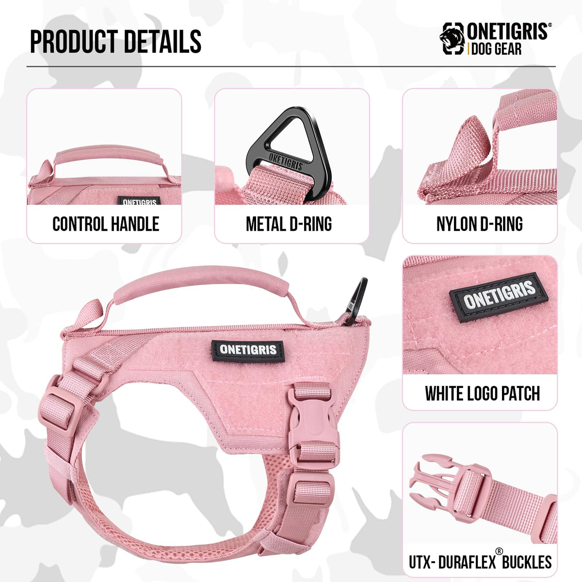ONETIGRIS Animal Harness in XS, Pink