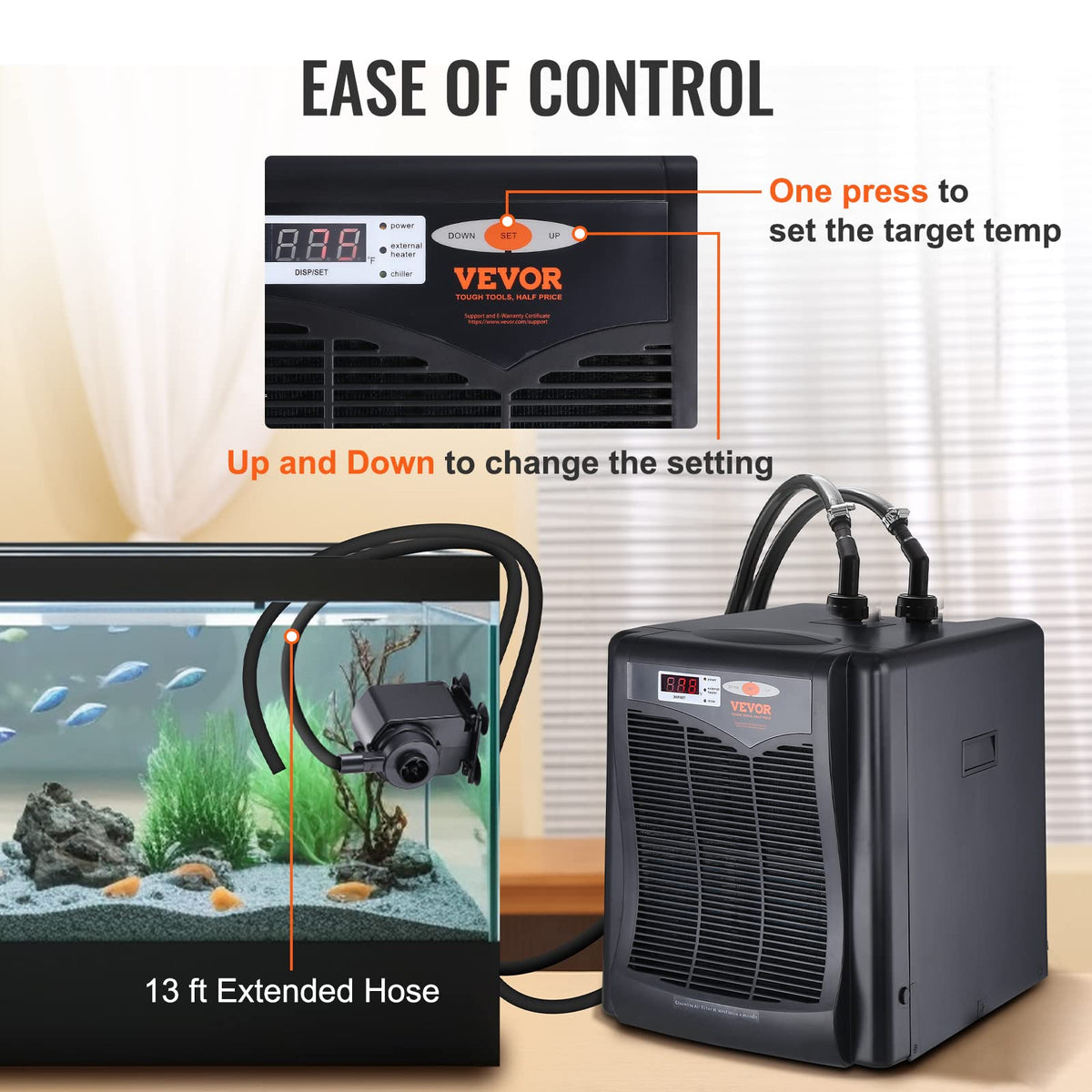 VEVOR Vivarium in 1/3 HP - Standard, Black