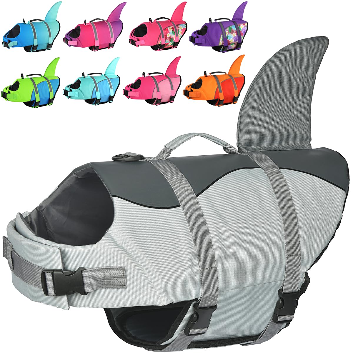 Doglay Pet Apparel in Small, Grey-Shark