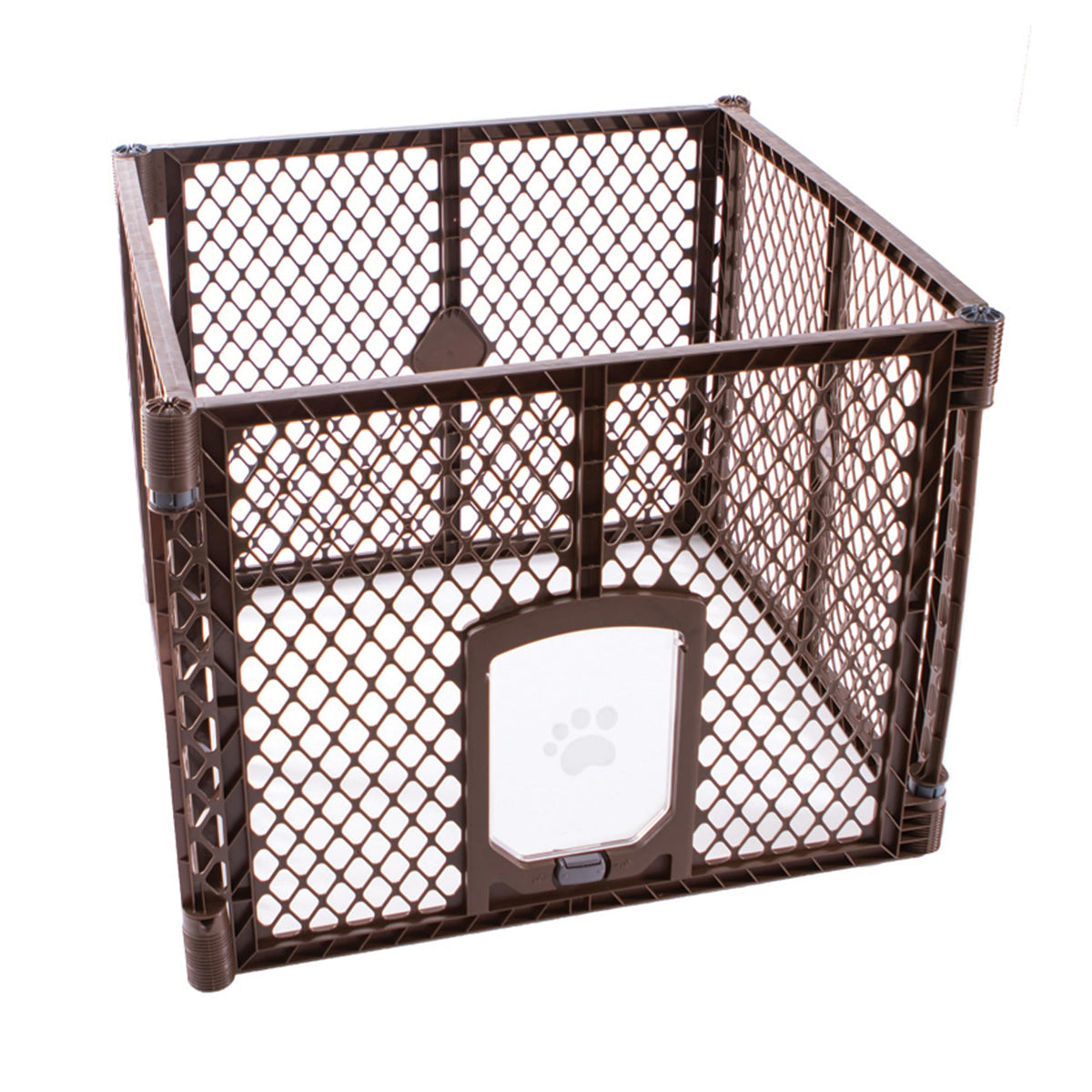 MYPET Pet Playpen in 4-Panel, Brown