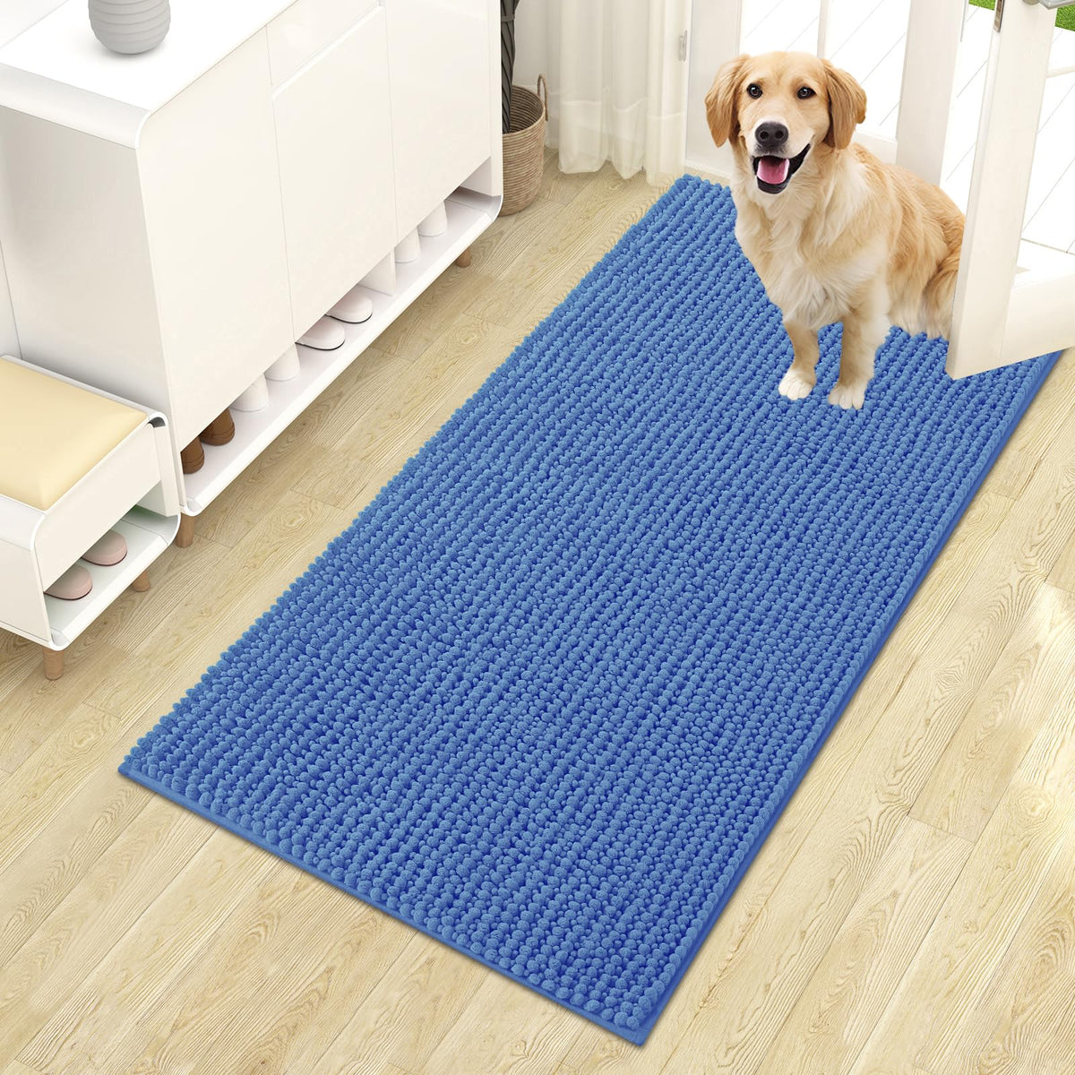 OLANLY Pet Bed Mat in 44" X 24", Cornflower Blue