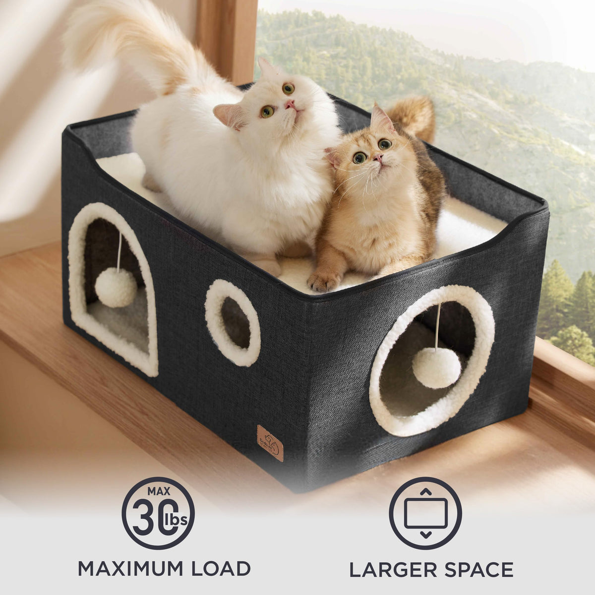 Bedsure Pet Activity Structure in Widen, Dark Grey