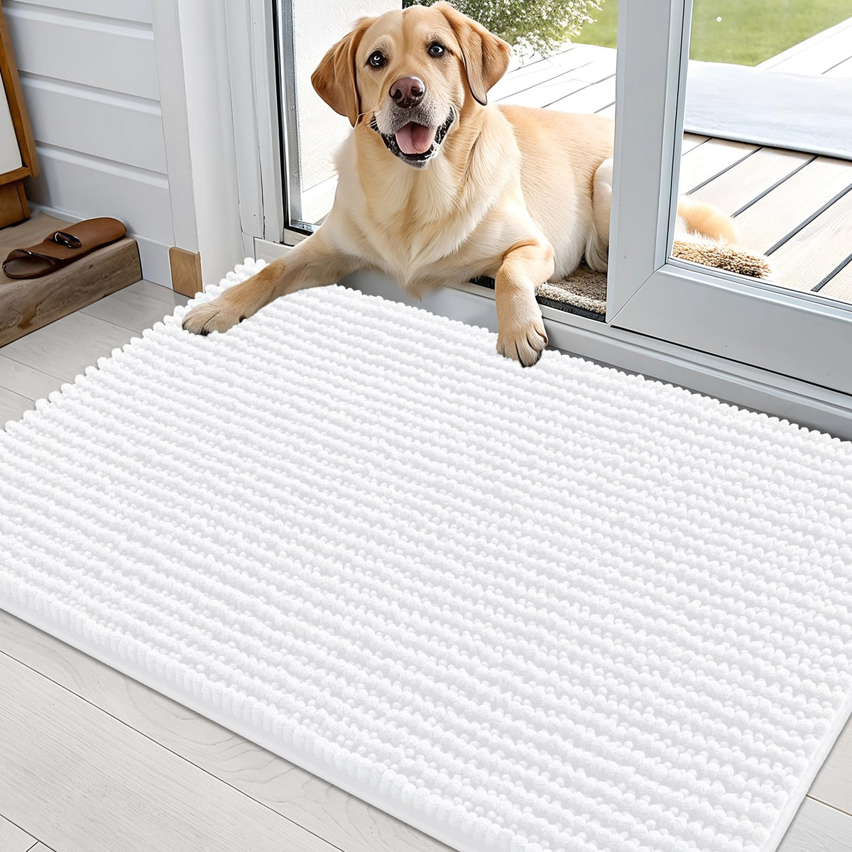 OLANLY Pet Bed Mat in 36" X 24", White