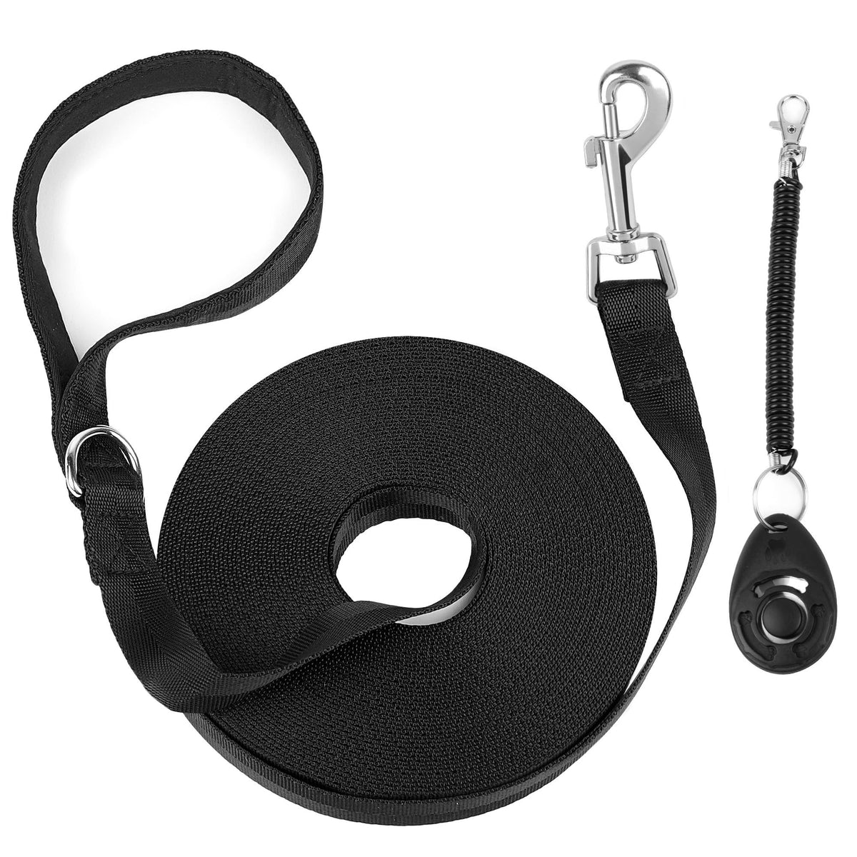 PrimePets Leash in 20 Ft, Black