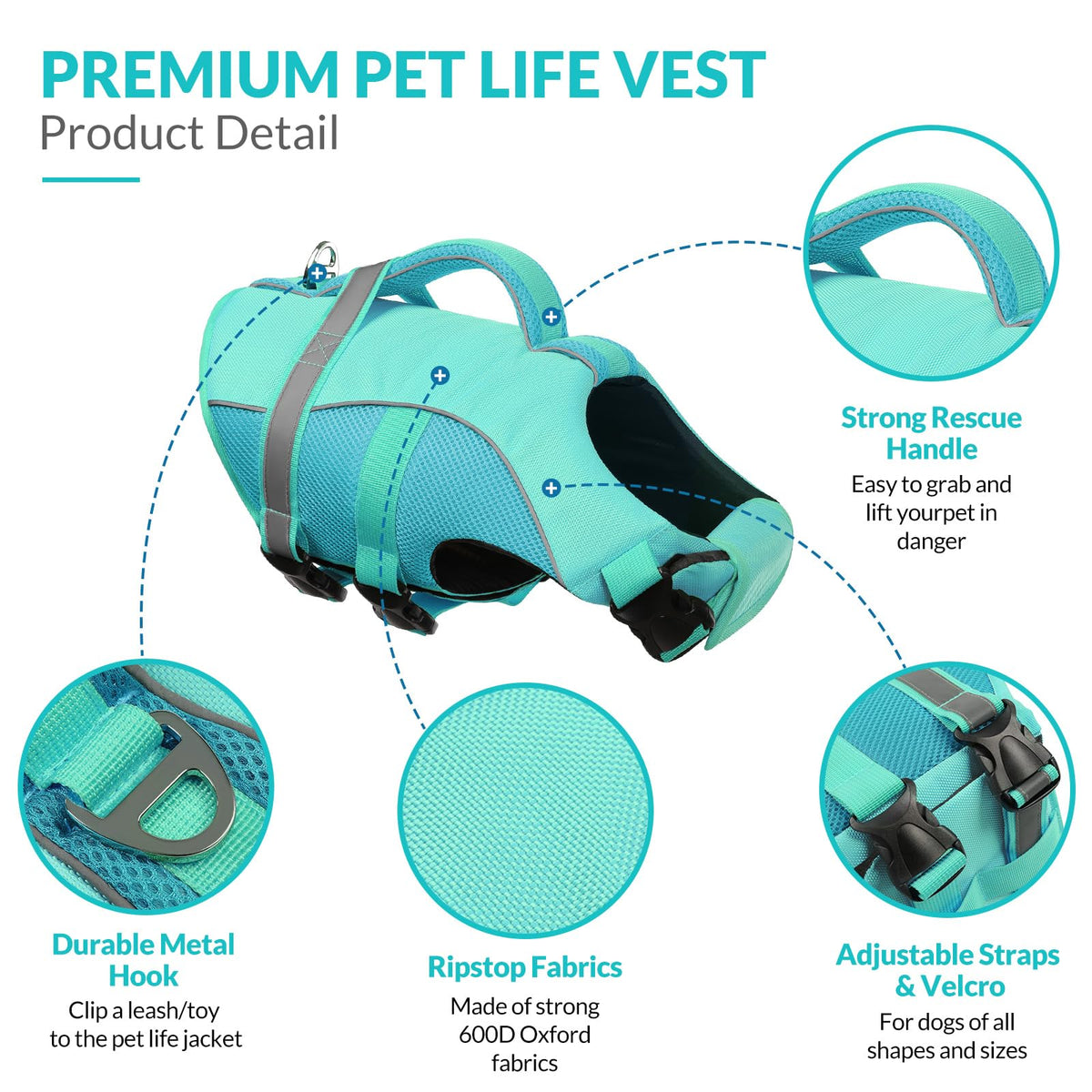 Queenmore Pet Apparel in Medium, LightBlue