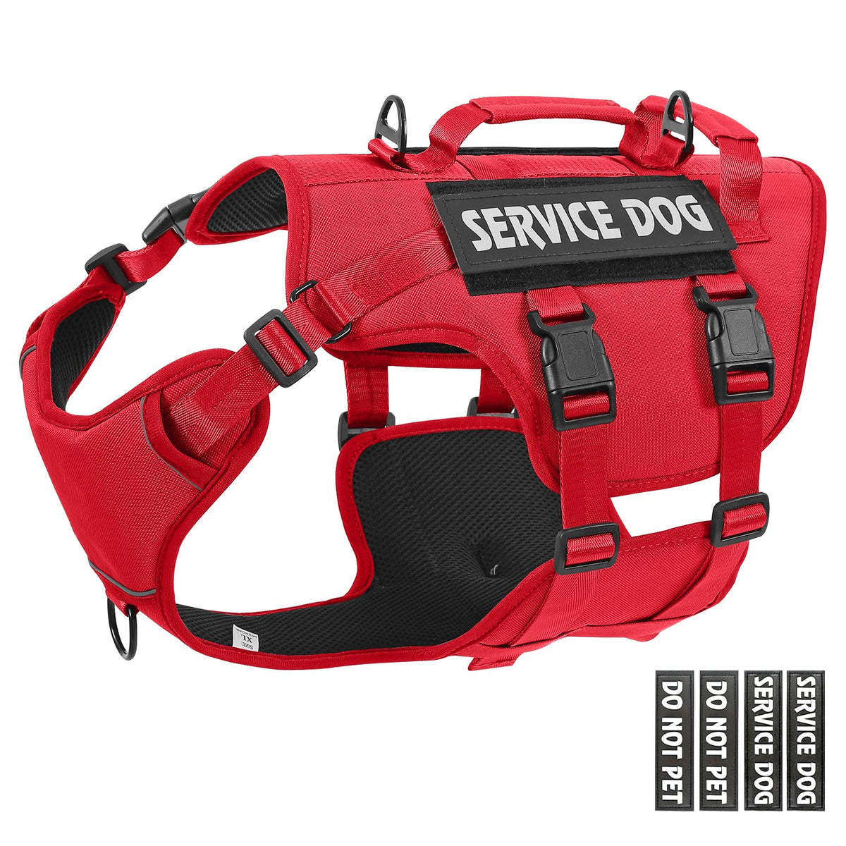 Jane Shine Animal Harness in S(Neck:14-18",Chest:17-24"), Red