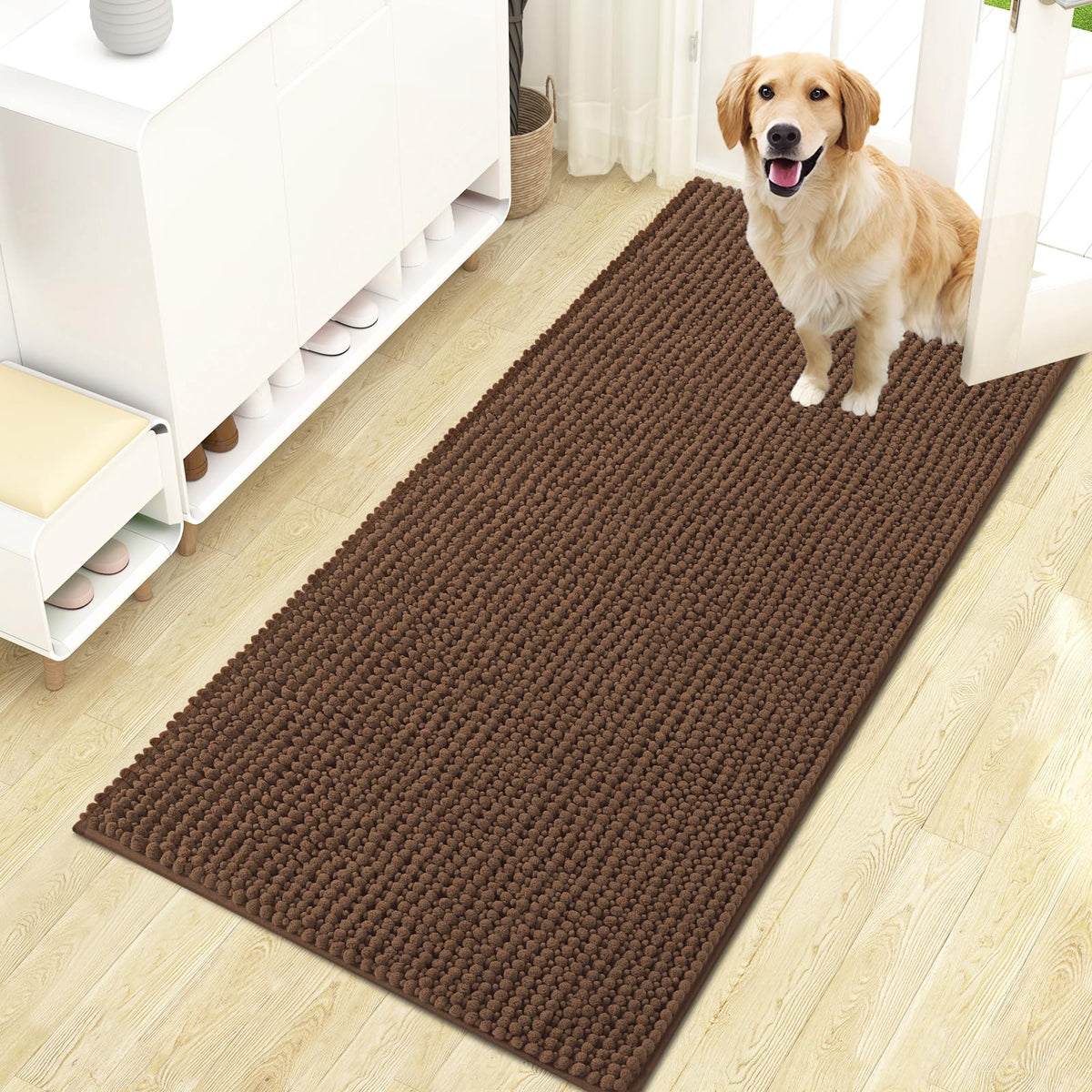 OLANLY Pet Bed Mat in 47" X 24", Mocha