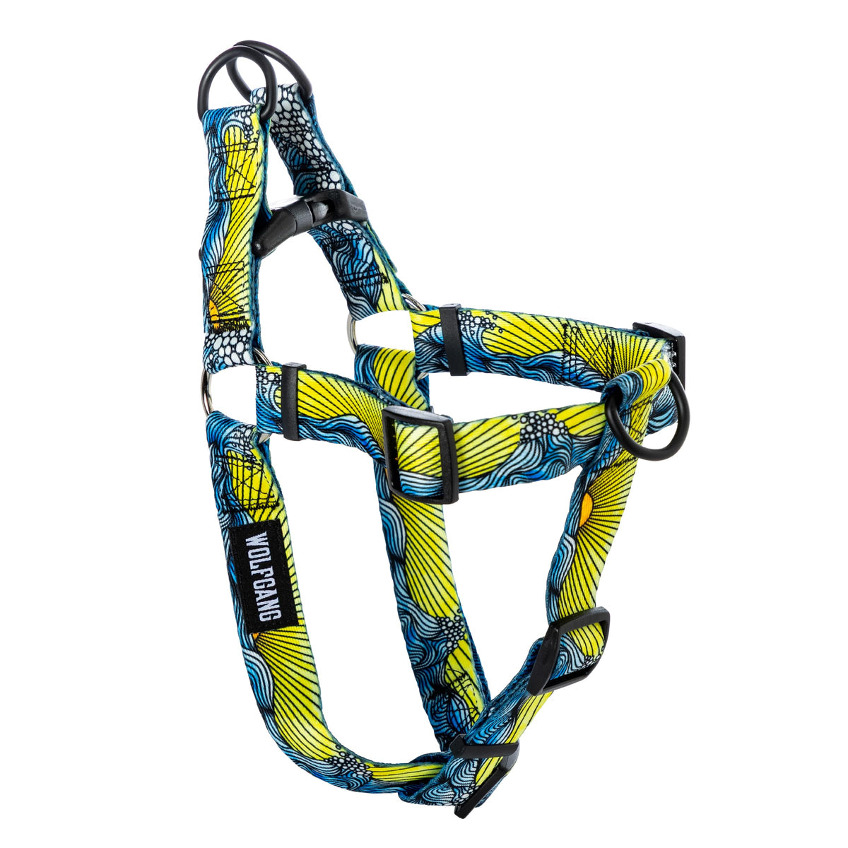 Wolfgang Man & Beast Animal Harness in Small (5/8 Inch x 12-18 Inch), DawnPatrol Print