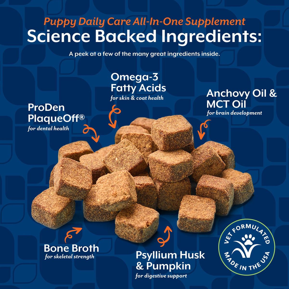 NaturVet Animal Vitamin in Puppy- 60 Soft Chews, Life Stages