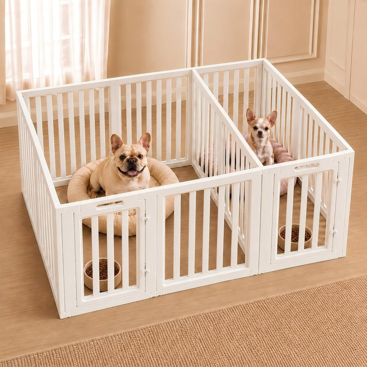 everfront Pet Playpen in 24", White