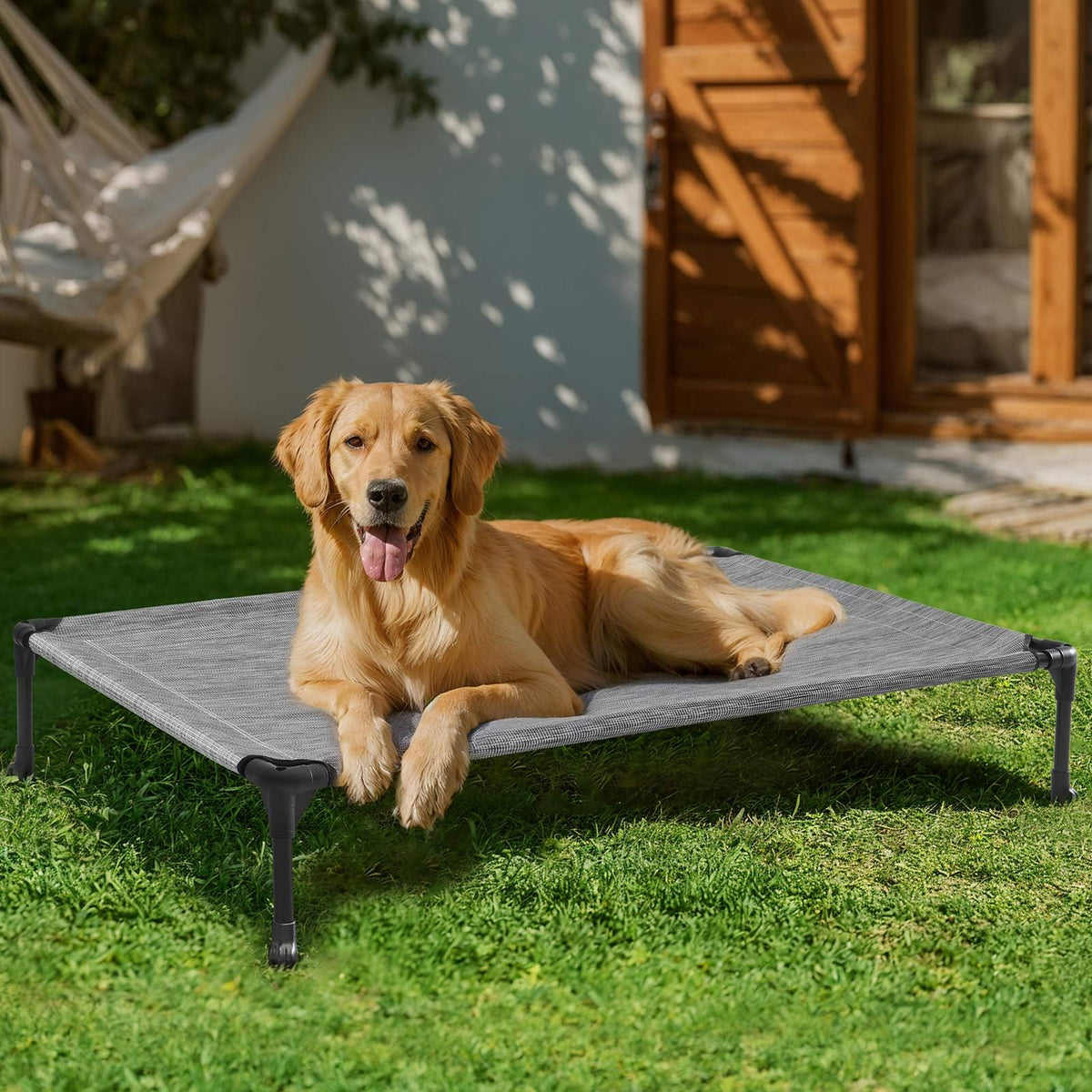 Veehoo Pet Bed Mat in 45.0"L x 33.0"W x 7.0"Th, Black Silver