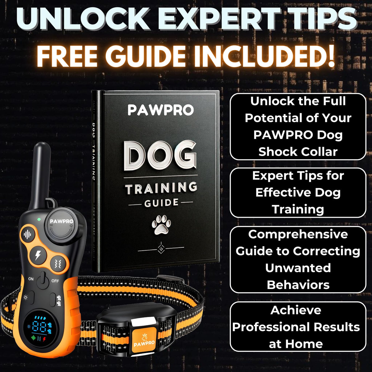 PAWPRO Animal Collar in 1 Collar - Orange, Orange