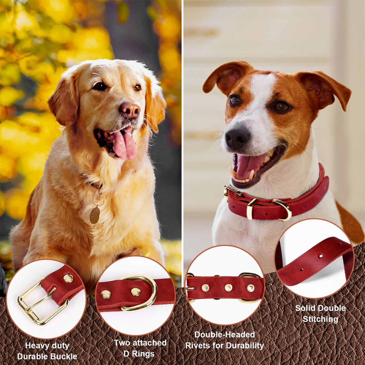 Guiding Star Leash in X-Small, Red