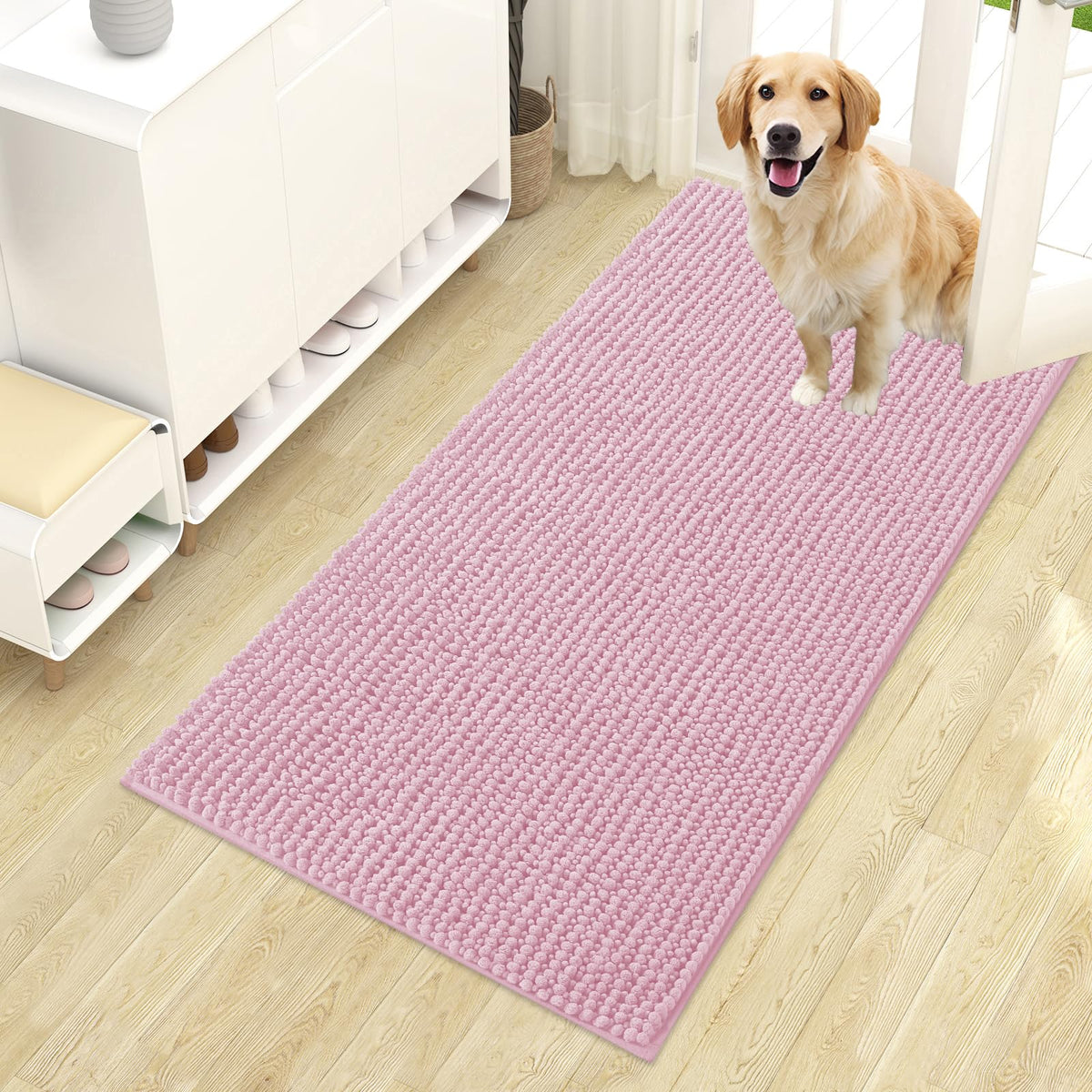 OLANLY Pet Bed Mat in 44" X 24", Dusty Rose