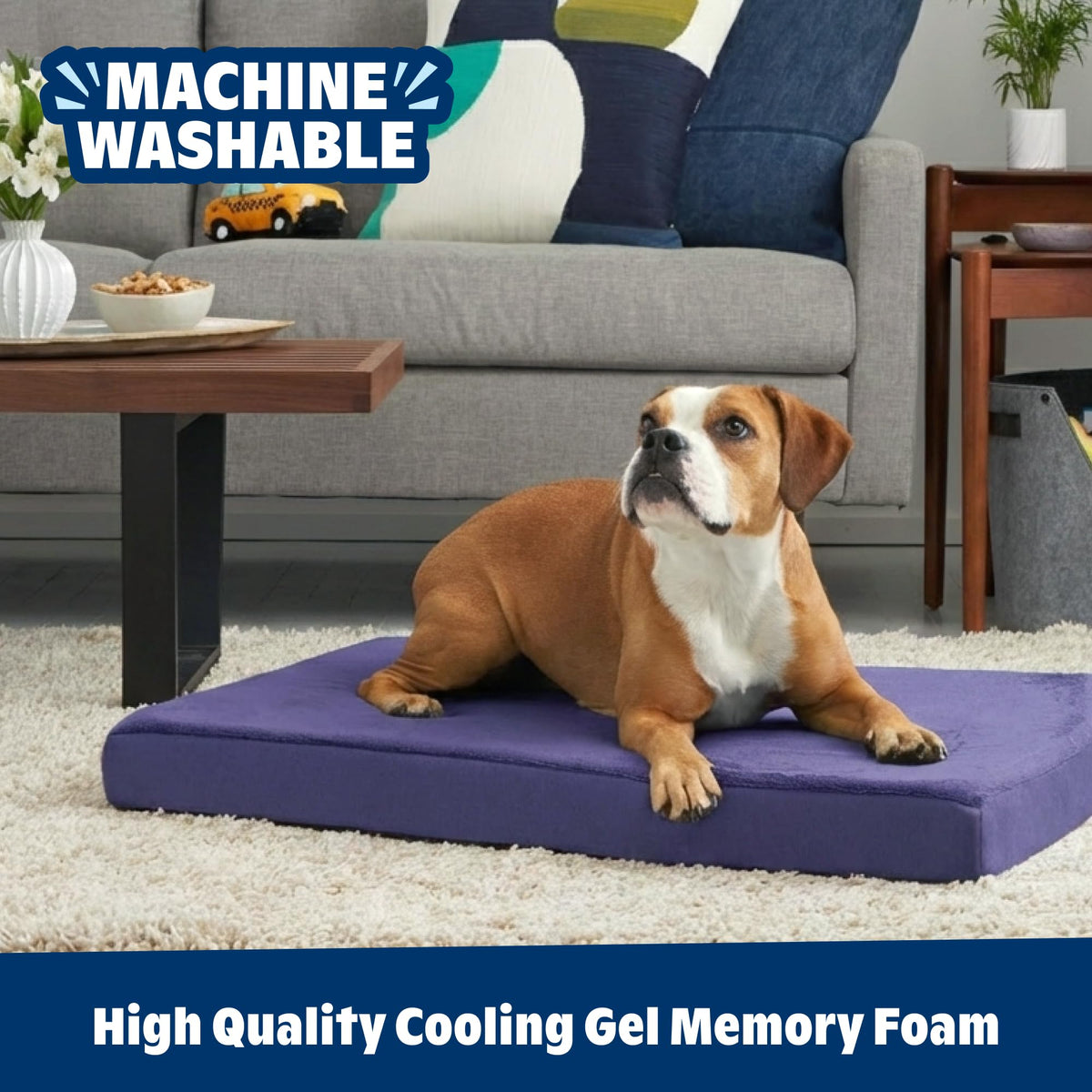 BarkBox Pet Bed Mat in Small, Navy