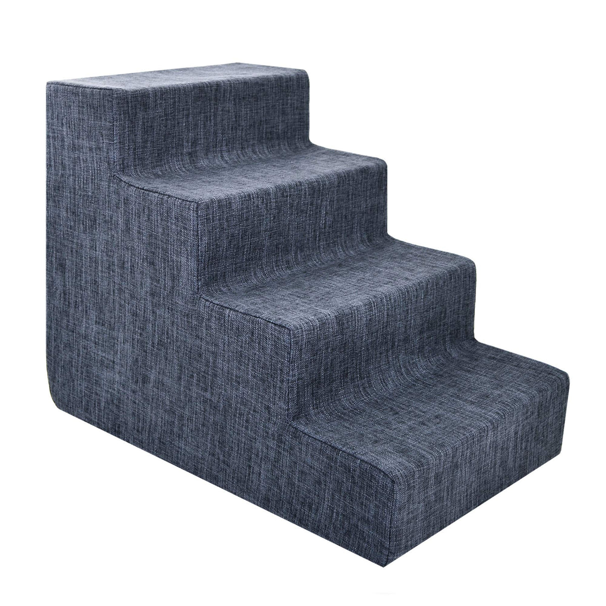 Best Pet Supplies Animal Stair in H: 18 Inches, Dark Gray Linen