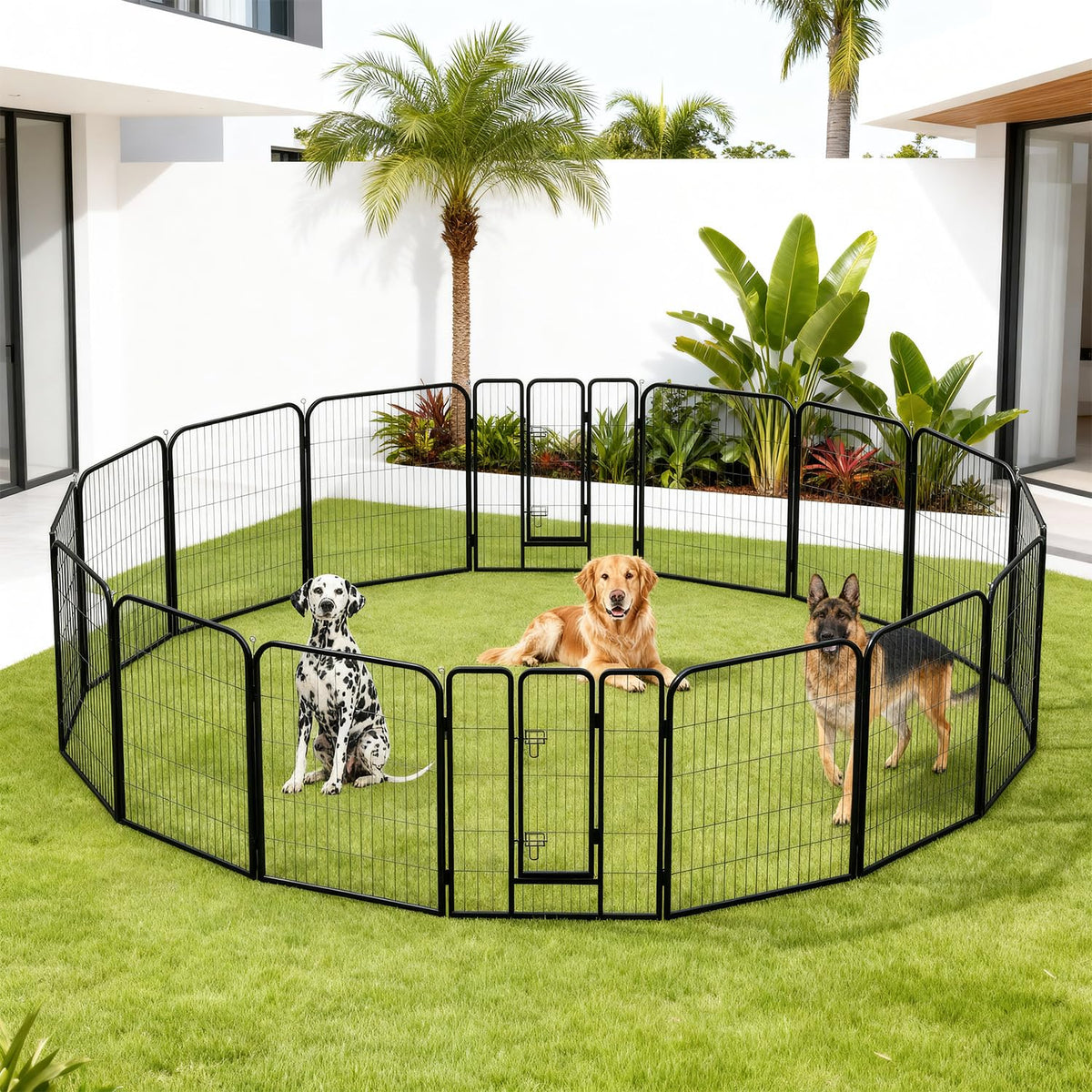 FDW Pet Playpen in Black