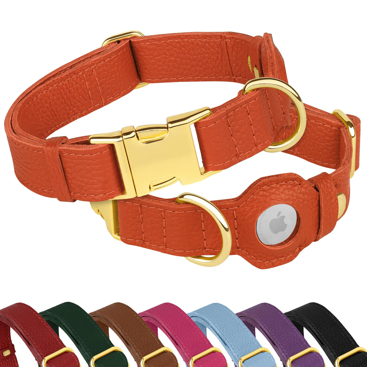 BUDKAS Animal Collar in XS, 9"-12" Neck Fit, Orange