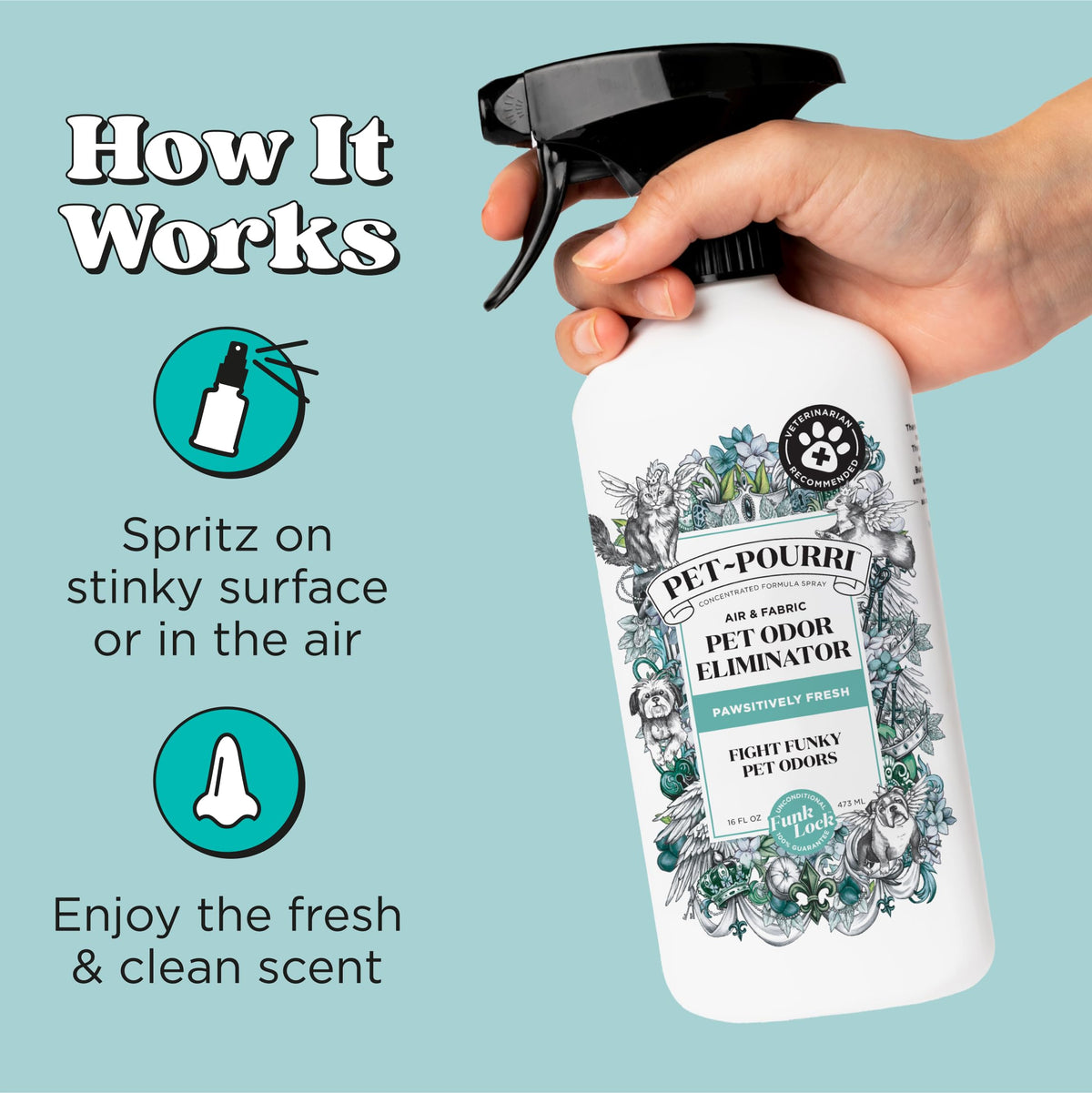 Poo-Pourri Area Deodorizer in 16 Fl Oz (Pack of 2), white