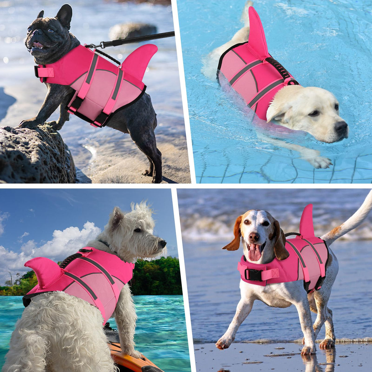 Doglay Pet Apparel in X-small, Pink & Light Pink