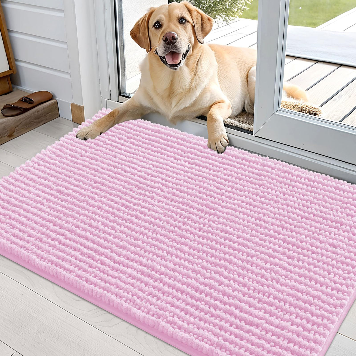 OLANLY Pet Bed Mat in 36" X 24", Pink