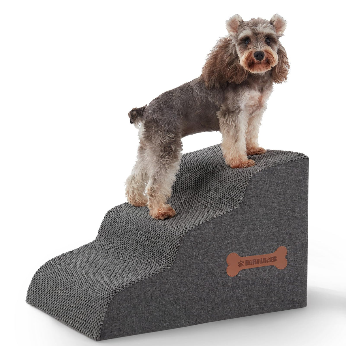 Nordjager Animal Stair in 23.6"D x 15.7"W x 15.7"H, Dark Grey