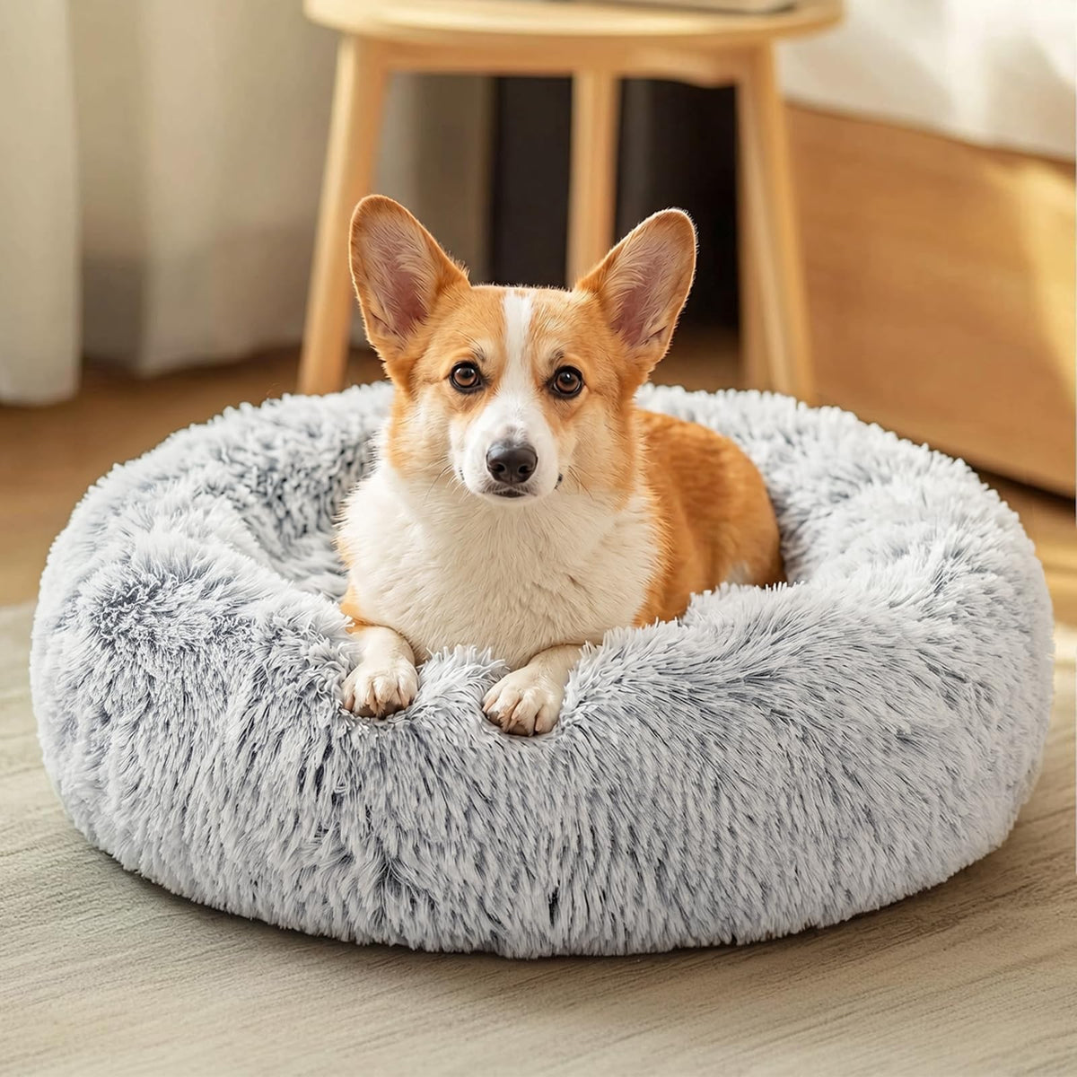 JOLLYVOGUE Pet Bed Mat in 27", 01 - Light Grey