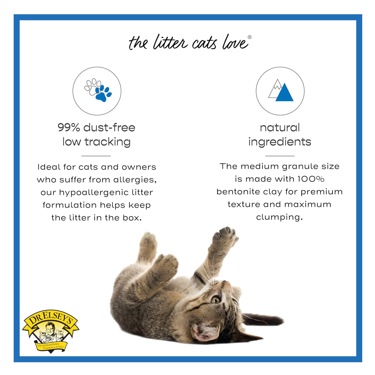 Dr. Elsey's Animal Litter in 18 lb, Ultra Blue