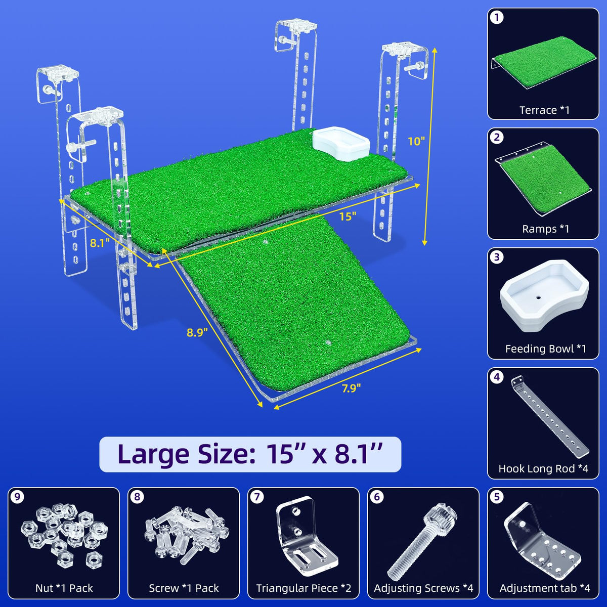 Bluecoco Animal Shelter in 15x8.1 Inch, Transparent