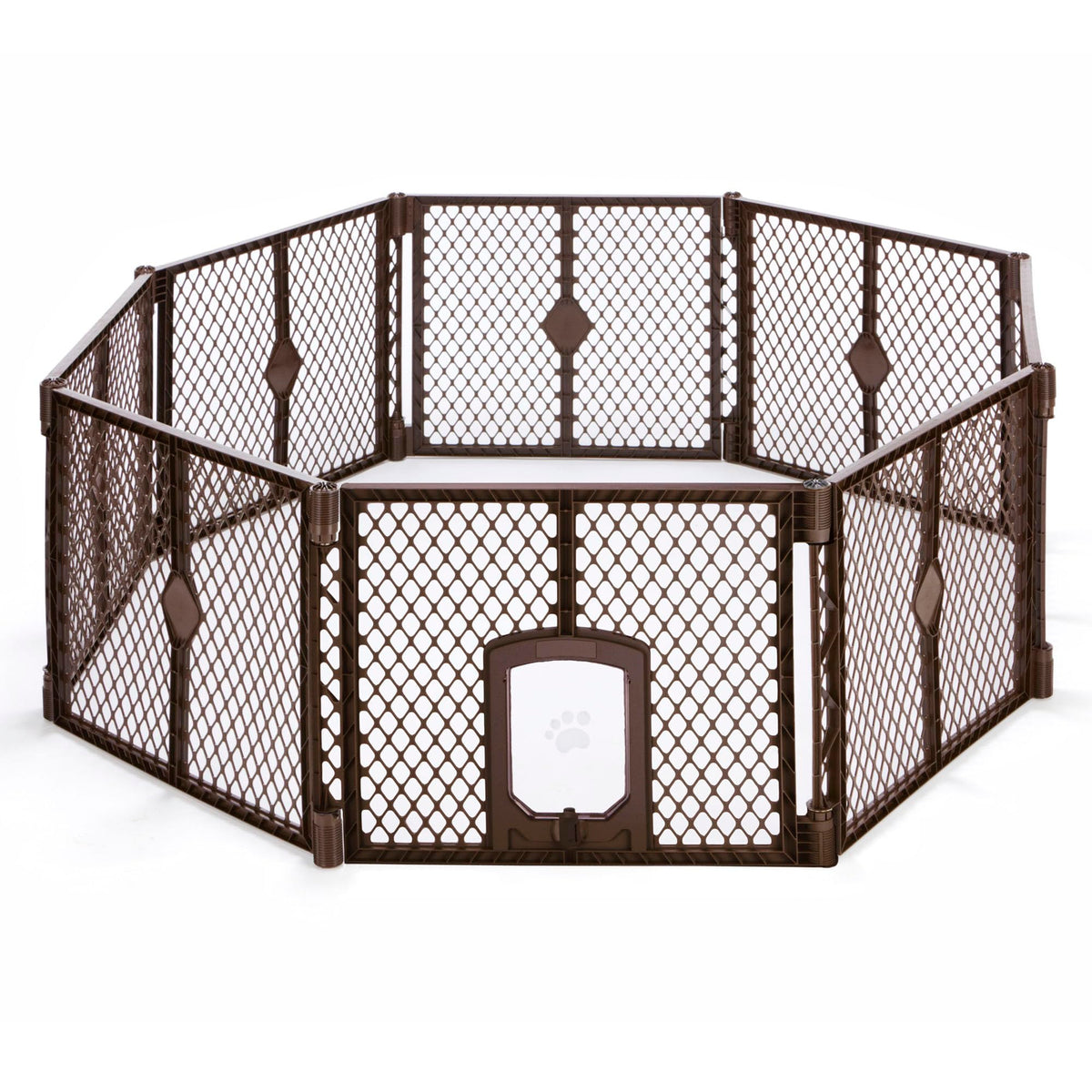 MYPET Pet Playpen in 8-Panel, Espresso