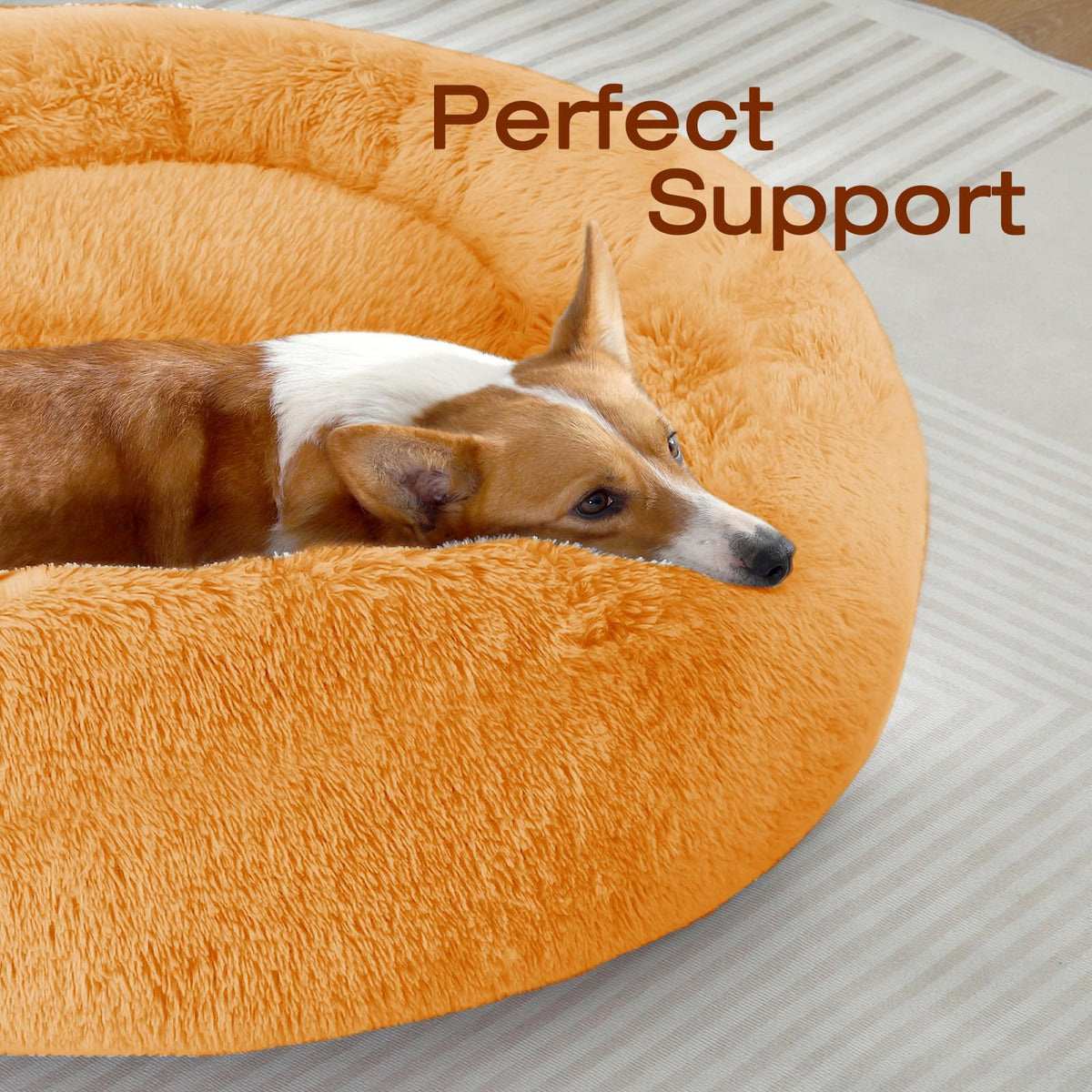 JOLLYVOGUE Pet Bed Mat in 20", Orange