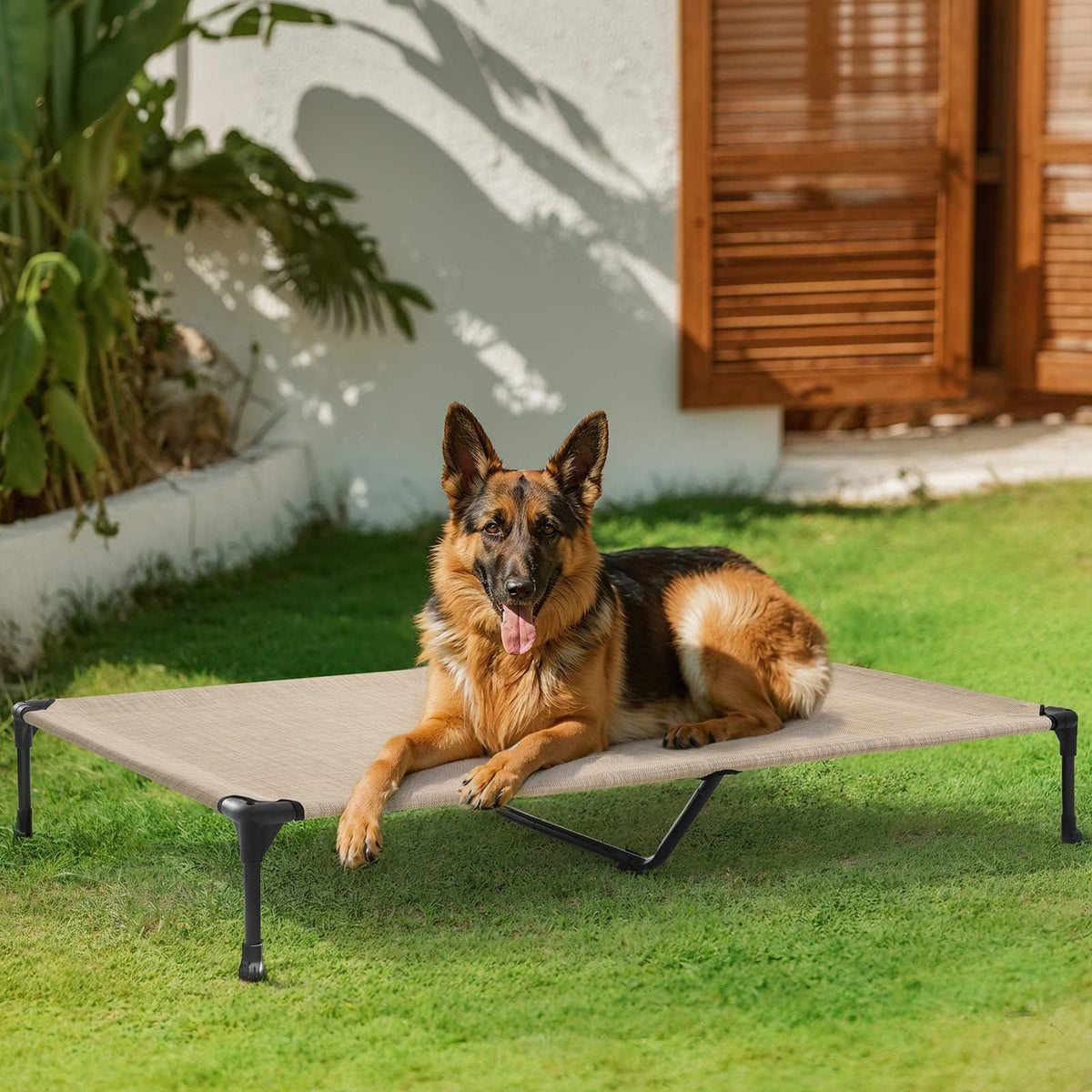 Veehoo Pet Bed Mat in 49.0"L x 33.0"W x 9.0"Th, Beige Coffee