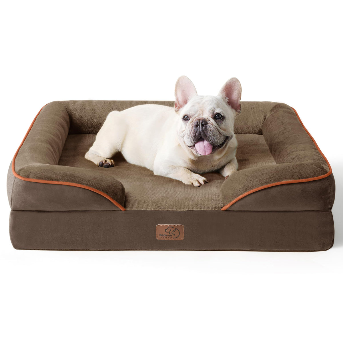 Bedsure Pet Bed Mat in 28"l X 23"w X 6.5"th, Brown
