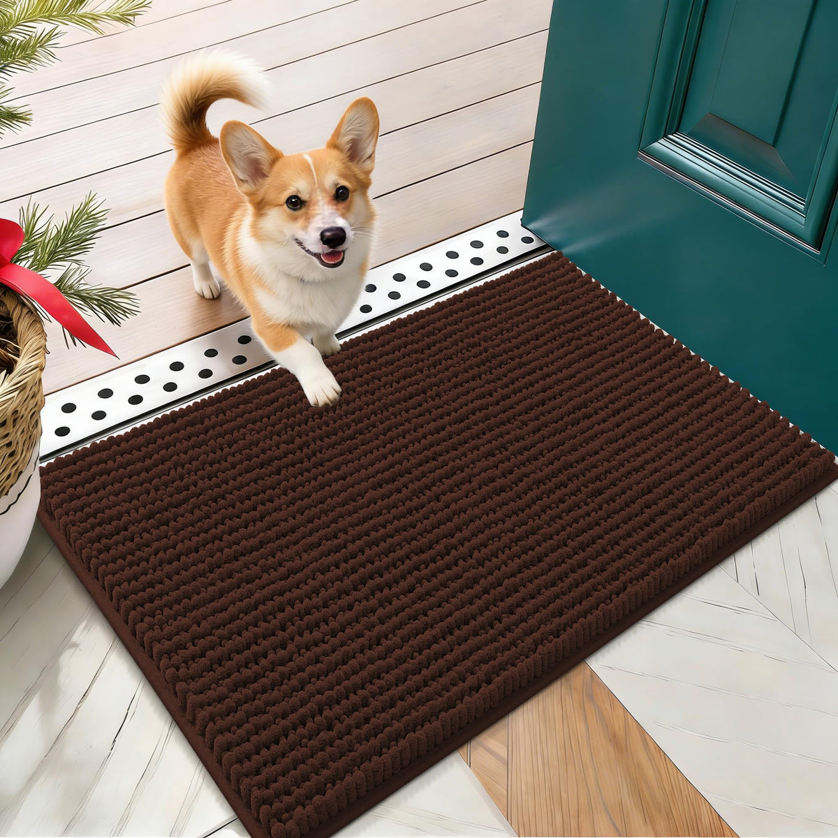 OLANLY Pet Bed Mat in 24" X 16", Brown