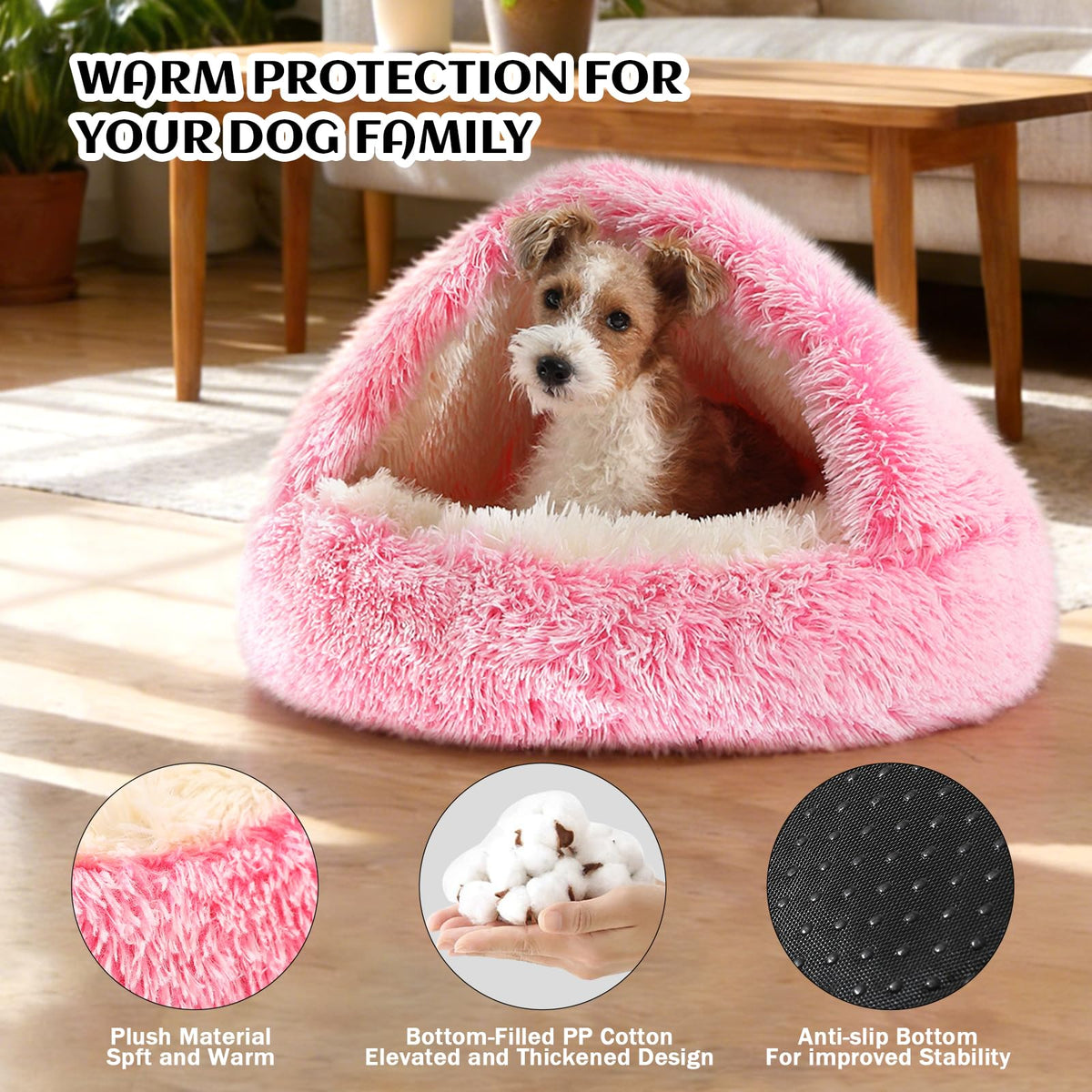 NOYAL Pet Bed Mat in X-Small 15.7'', Gradient Pink