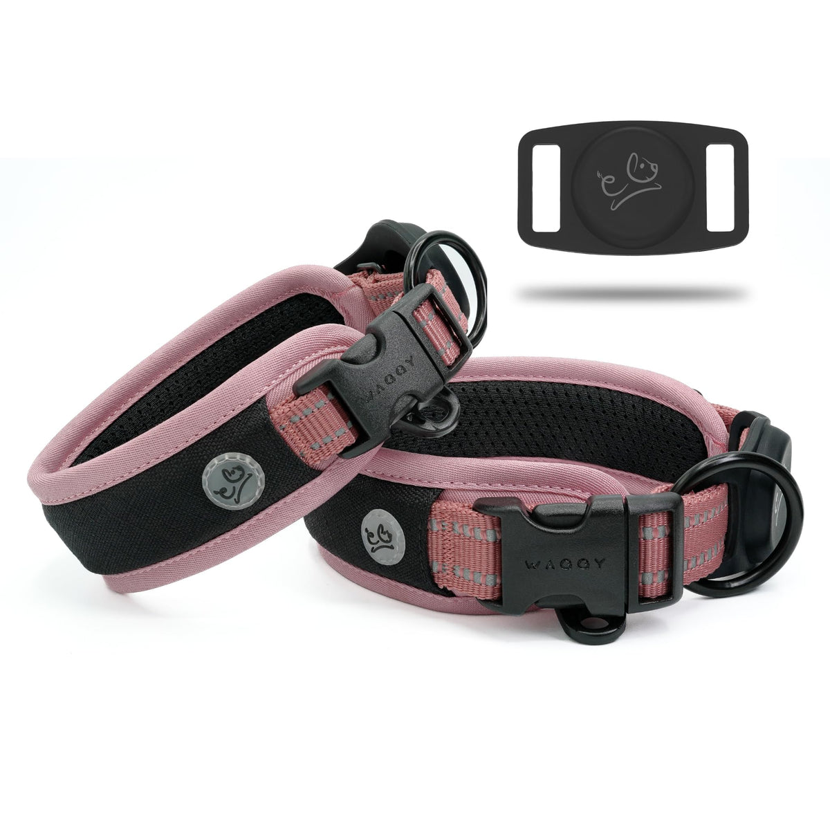 WaggyLife Animal Collar in XS (11.8"-13.8"), Pink