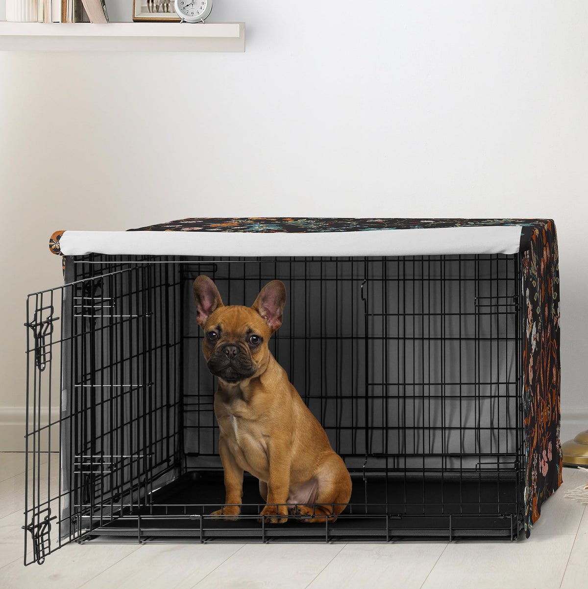 Sweet Jojo Designs Animal Cage in 30.0"L x 21.0"W x 19.5"H, Wild Flower Black