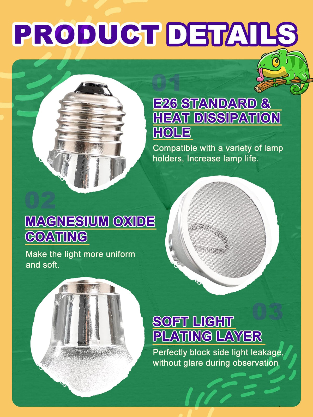 Reptispa Light Bulb in Silver