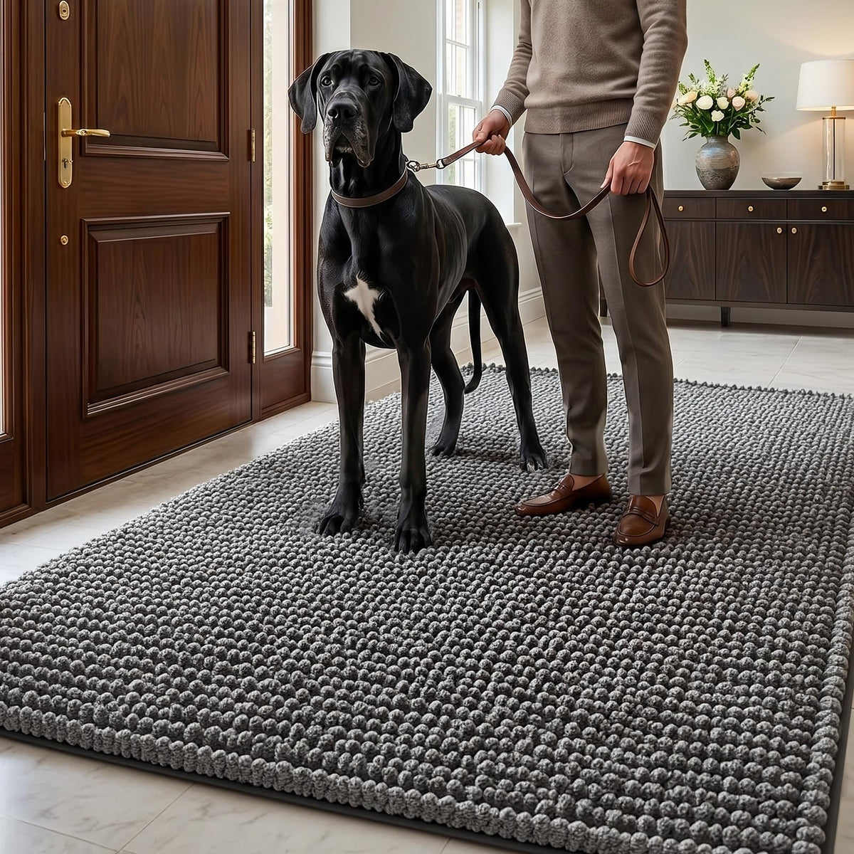 EHEYCIGA Pet Bed Mat in 60x24inch, Grey