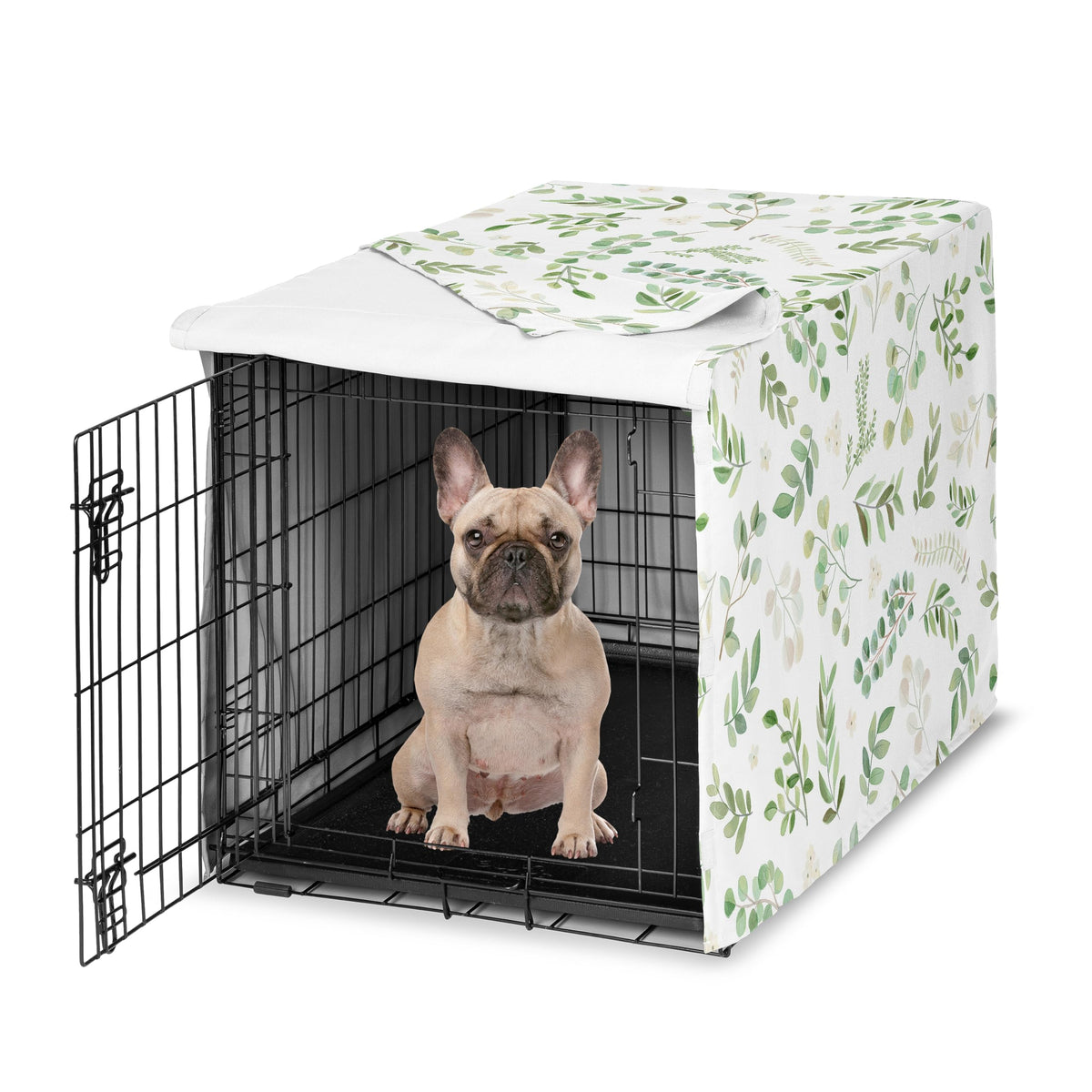 Sweet Jojo Designs Animal Cage in 30.0"L x 19.5"W x 21.0"H, Green Botanical