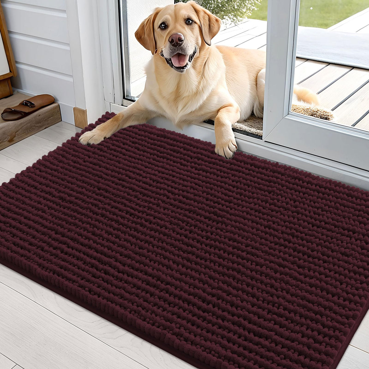 OLANLY Pet Bed Mat in 36" X 24", Russet