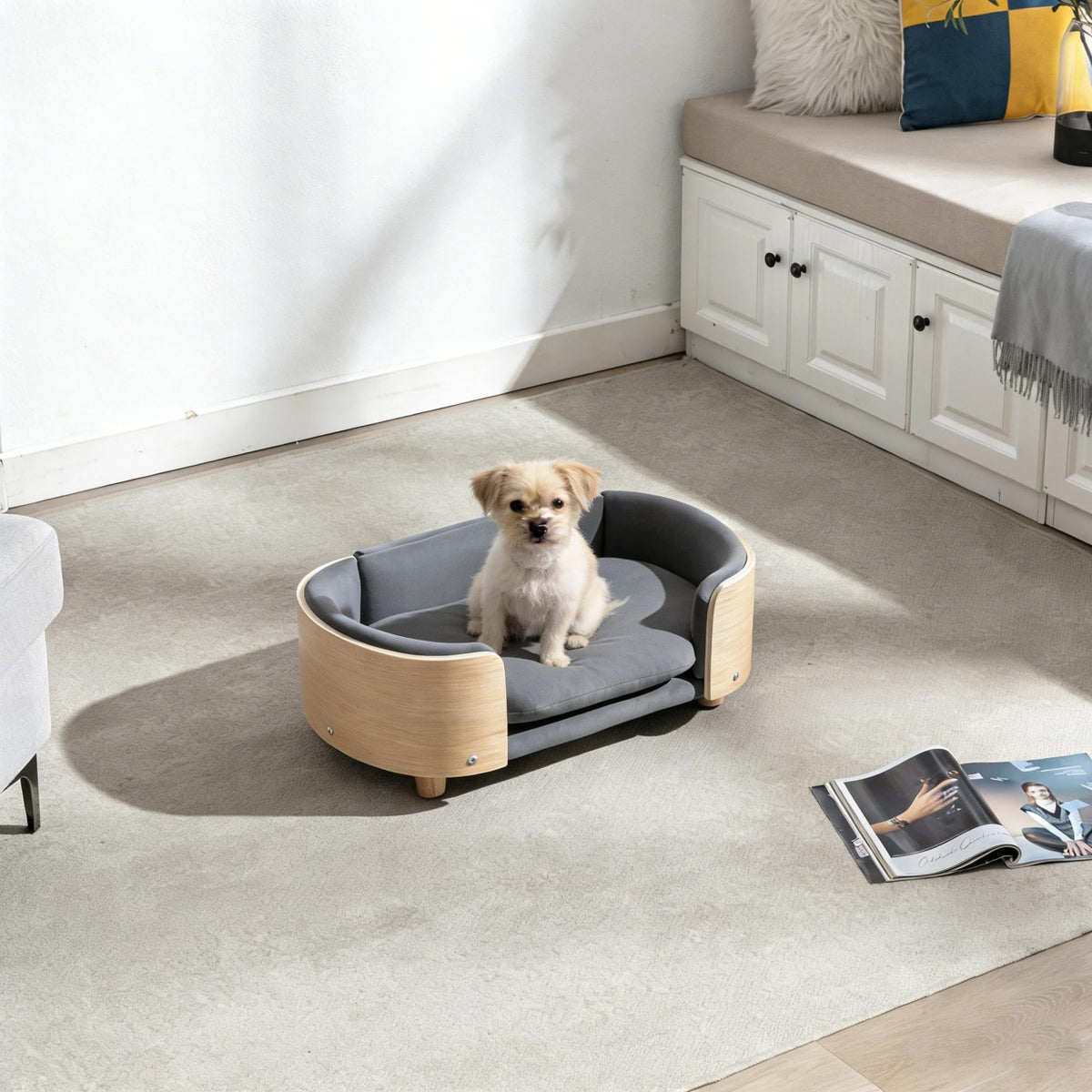 Trygoal Pet Bed Mat in 26.38, Dark Blue & Walnut