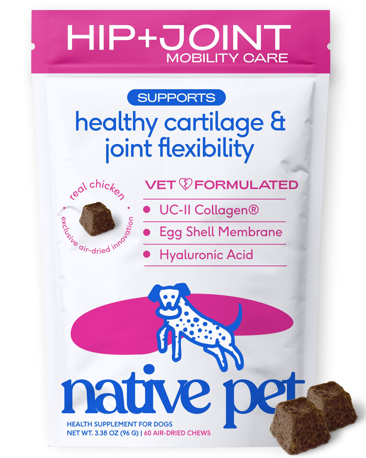 Native Pet Animal Nutritional Supplement in 60 Servings, Mobility Care