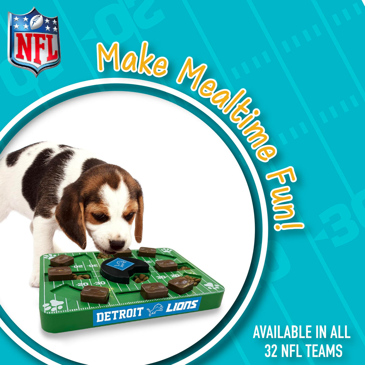 Pets First Pet Feeder in Standard, DETROIT LIONS