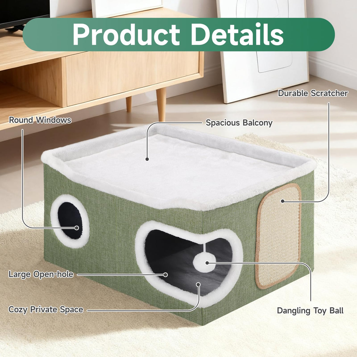 Shikha Animal Shelter in Extra Large, Green