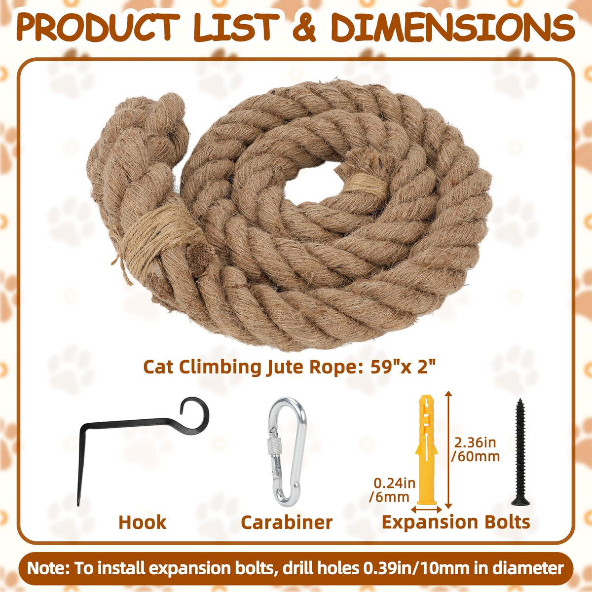 Lonepetu Pet Activity Structure in 59 IN(1.5M), brown
