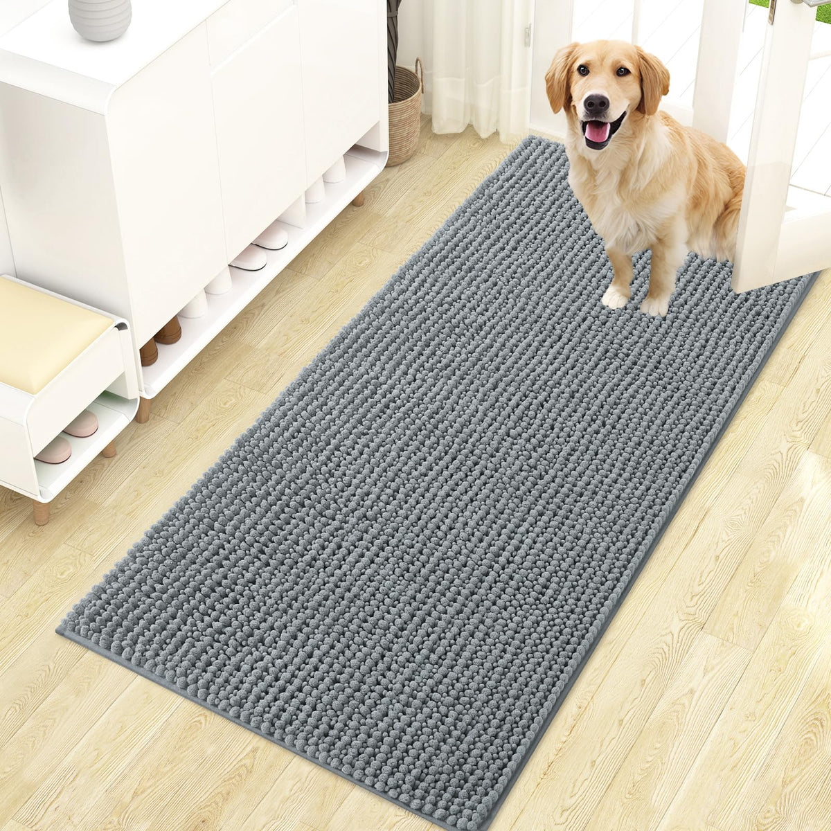 OLANLY Pet Bed Mat in 47" X 24", Grey
