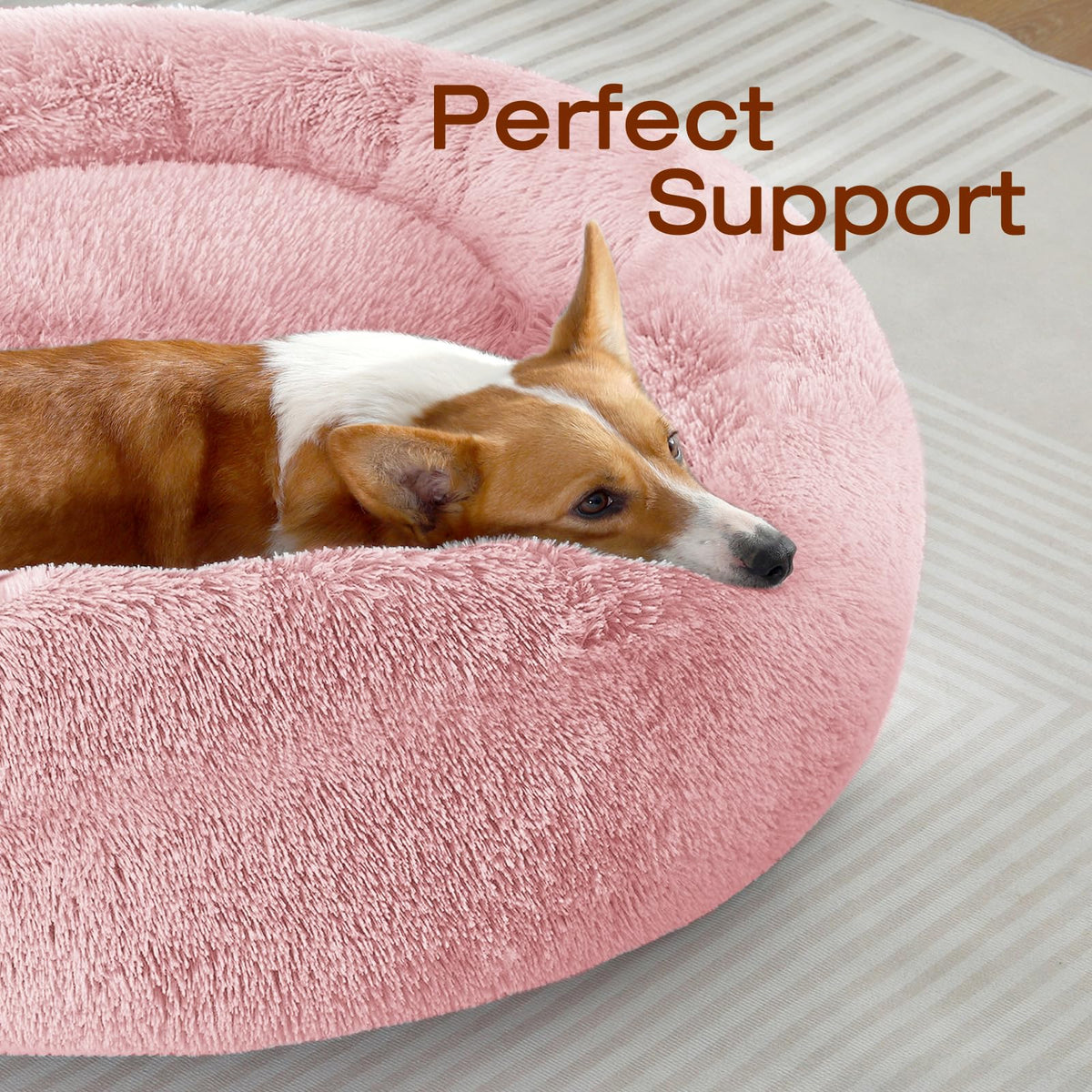 JOLLYVOGUE Pet Bed Mat in 20", Smoke Pink