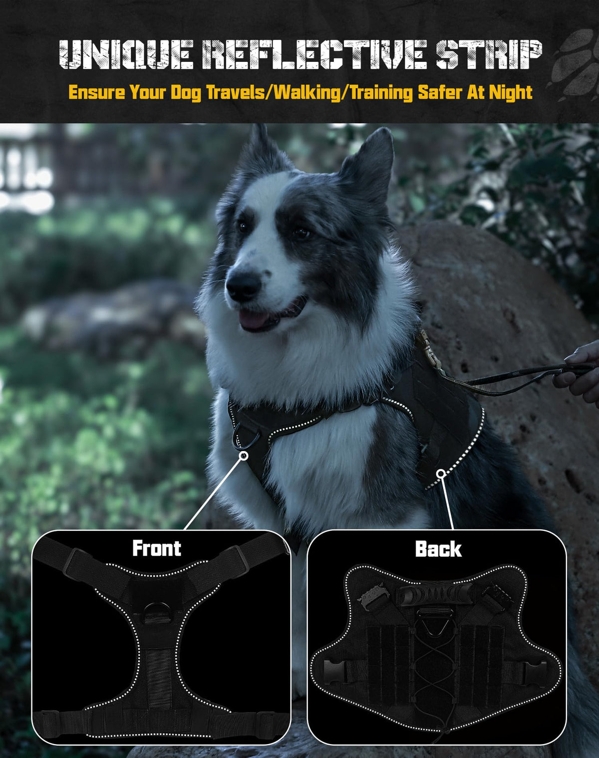 Saboos Animal Harness in S, Black