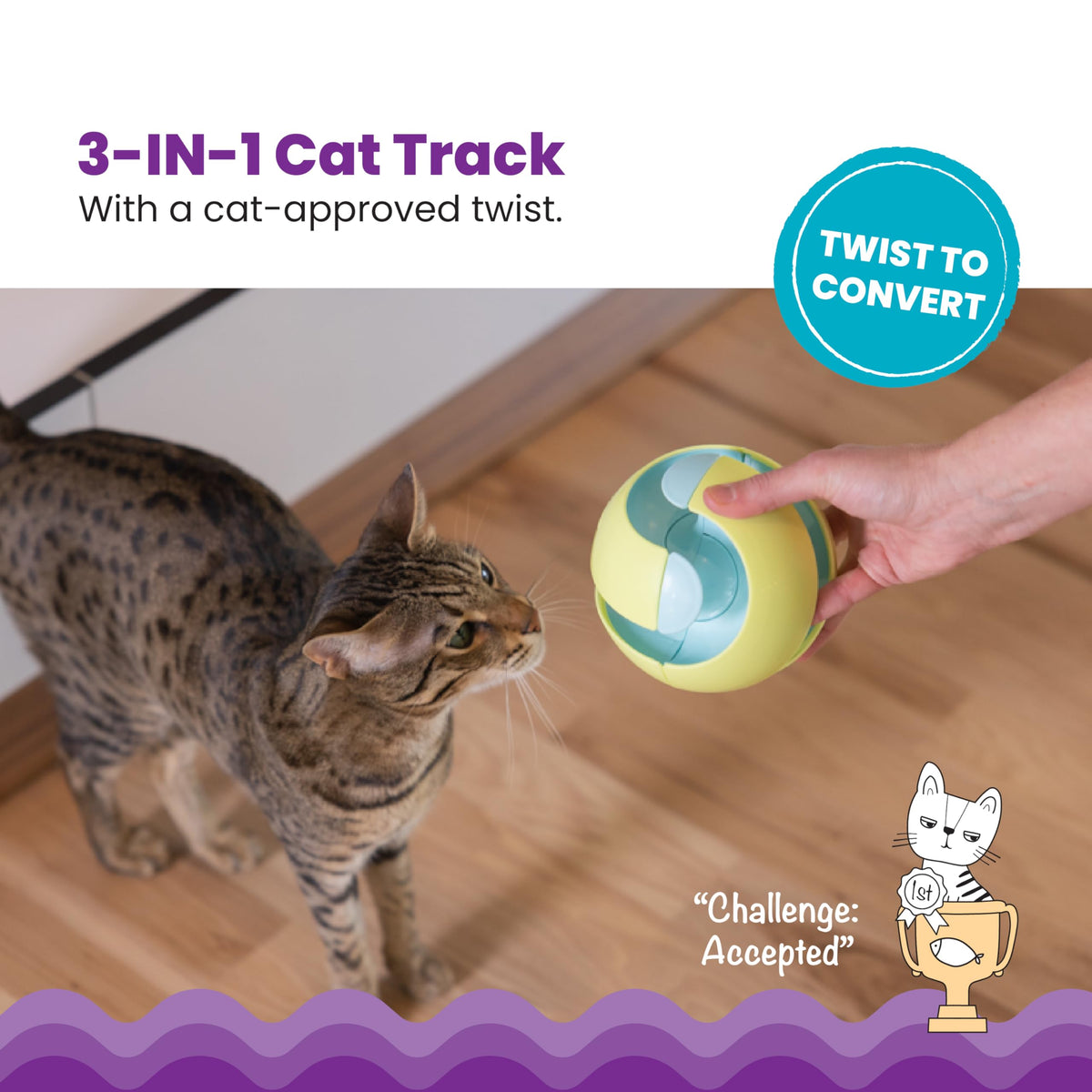 Catstages Pet Toy in One-Size, Green